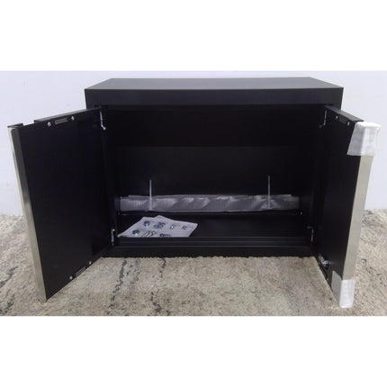 24" x 18" Black Steel Wall Cabinet (Added 08/13/2026)