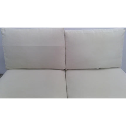 64" White Armless Loveseat (Added 08/11/2026)