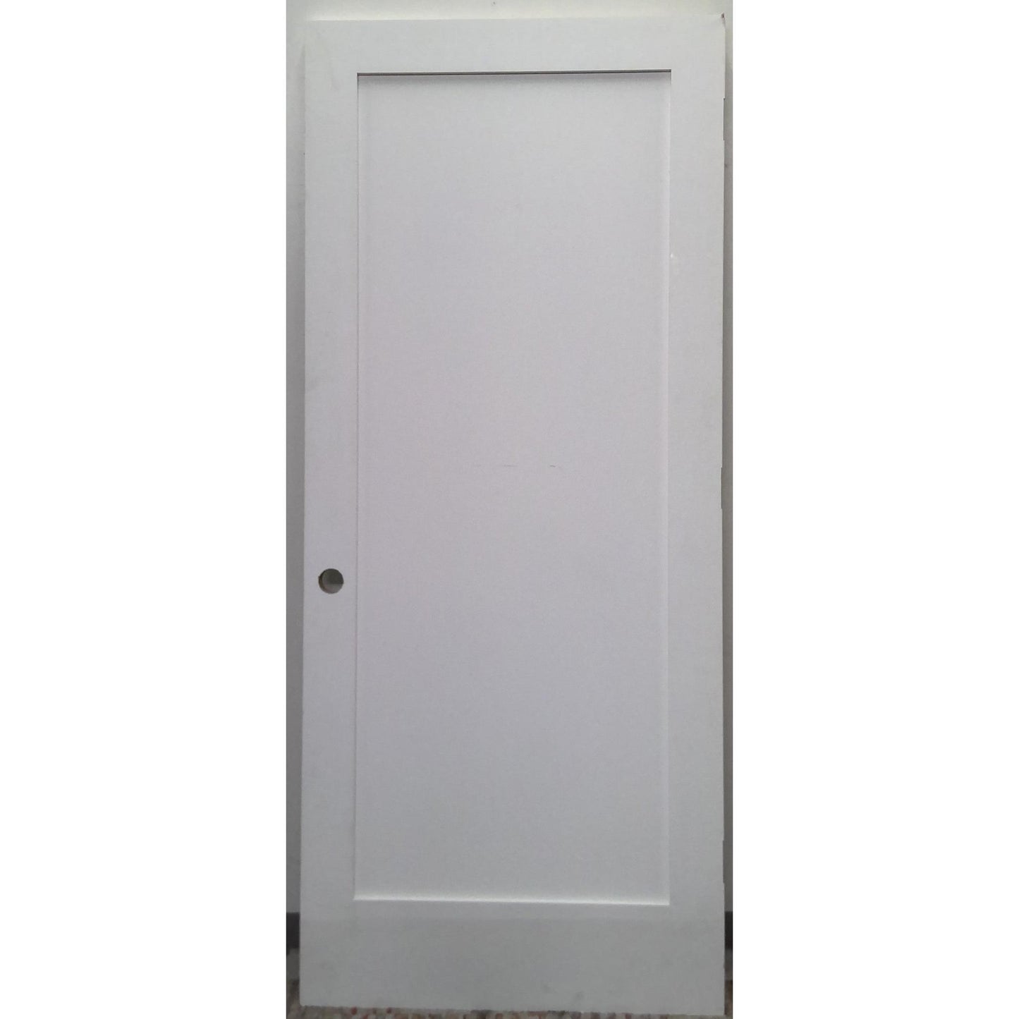 36" x 84" White Single-Panel Door