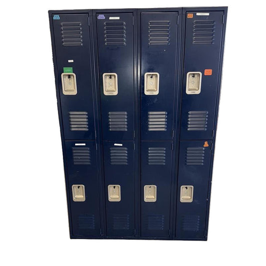 Blue Two-Teir Metal Lockers