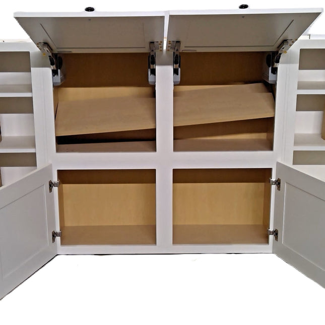 93" x 39" White Upper Cabinet