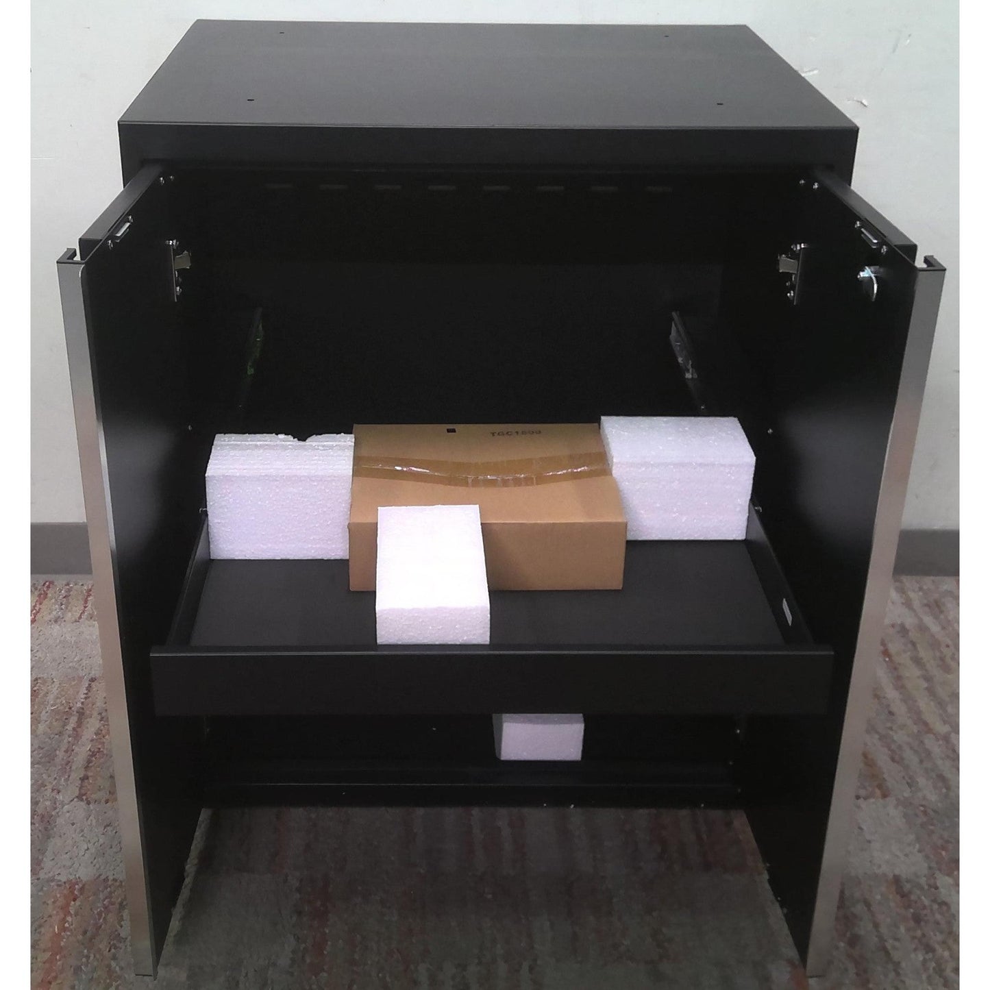 28" Black Steel Base Cabinet