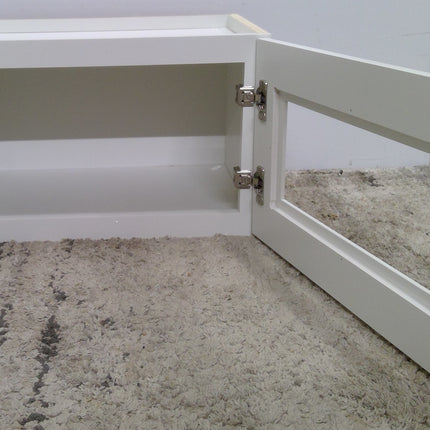 21" x 12" White Plywood Upper Cabinet