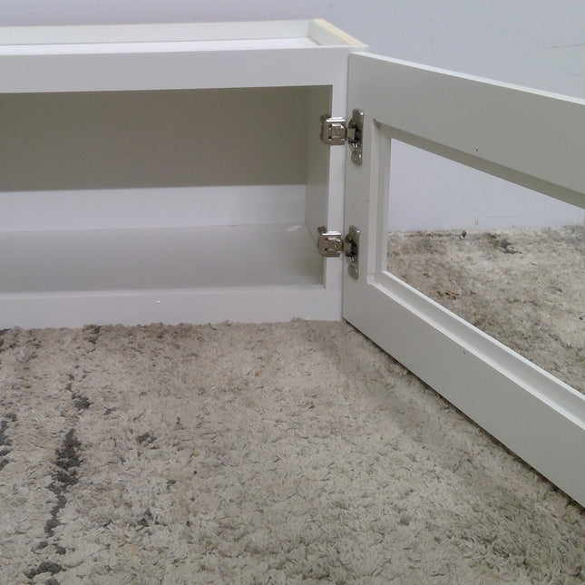 21" x 12" White Plywood Upper Cabinet