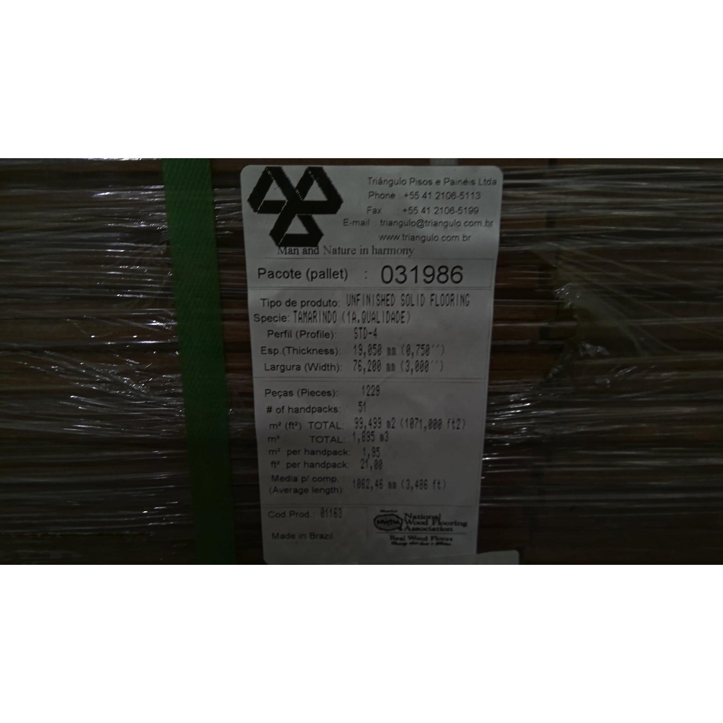 ReStore Select x 1070 Square Feet of Tamarindo/Brazlillian Rosewood Unfinished Hardwood Flooring