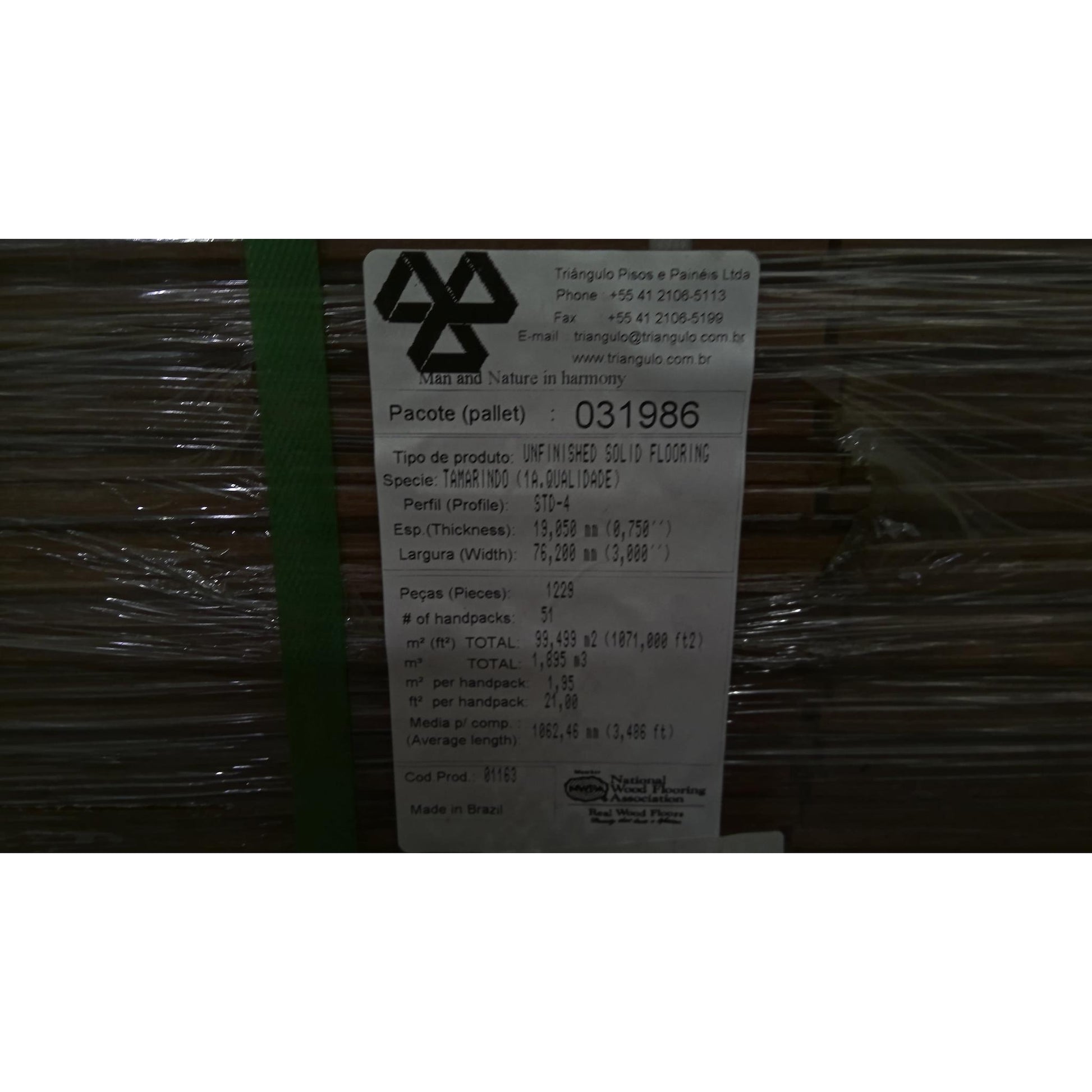 ReStore Select x 1070 Square Feet of Tamarindo/Brazlillian Rosewood Unfinished Hardwood Flooring