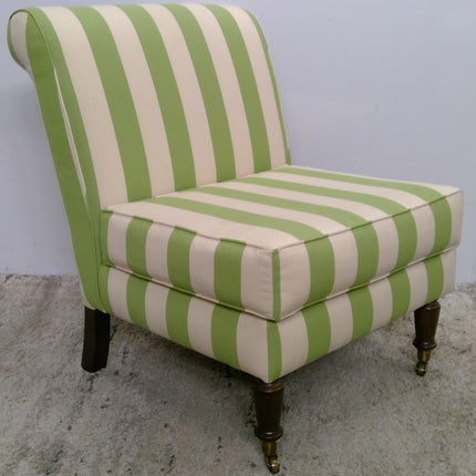 Striped Armless Chair