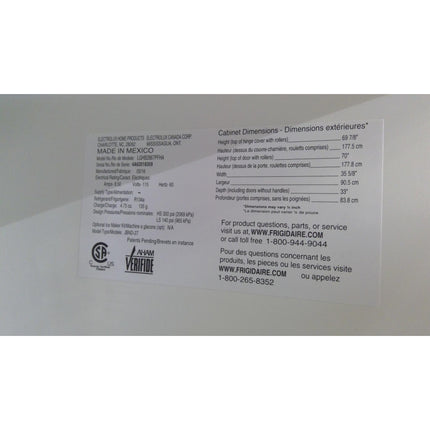 Frigidaire Gallery 27.8 Cu. Ft. Stainless Steel French Door Refrigerator 23455