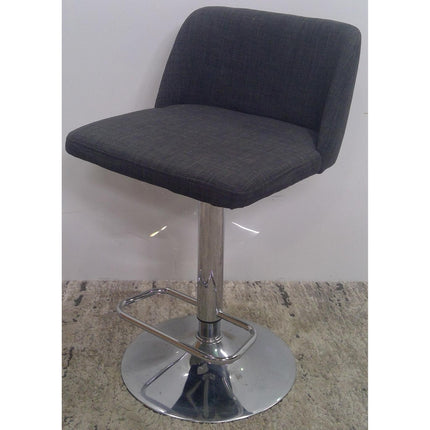 Gray and Metal Barstool