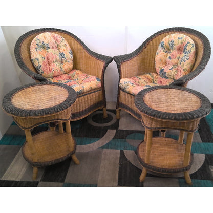 Wicker Furniture Set 6 Pieces