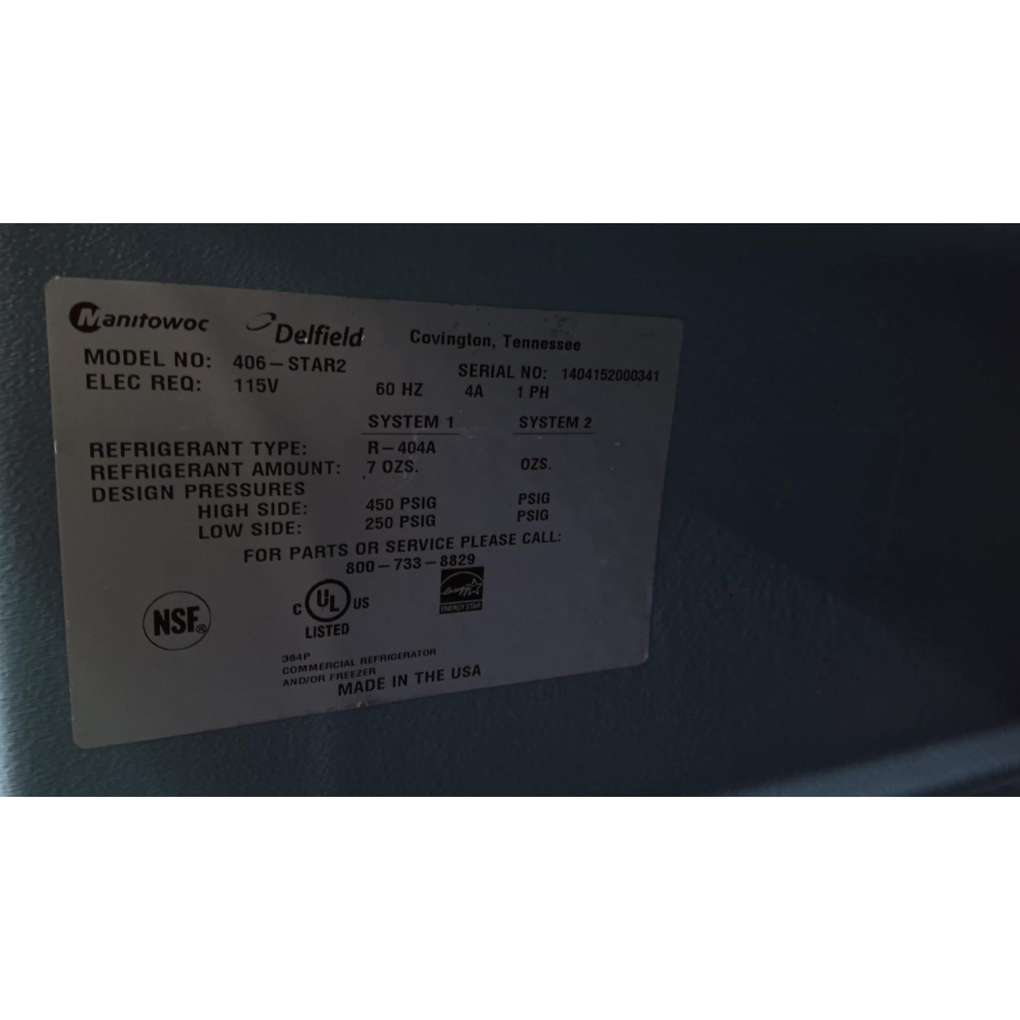 Delfield 27" Undercounter Refrigerator