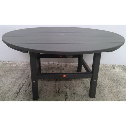 35" Round Outdoor Gray Plastic Coffee Table (Added 07/29/2026)