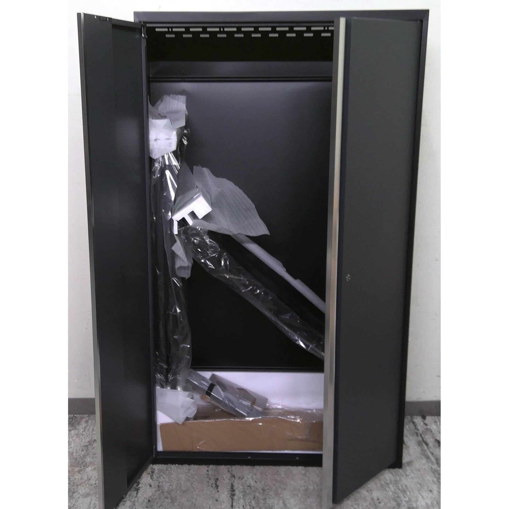 42" x 72" Black and Gray Multi-Use Steel Storage Locker