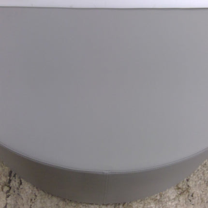 Gray Half Circle Ottoman