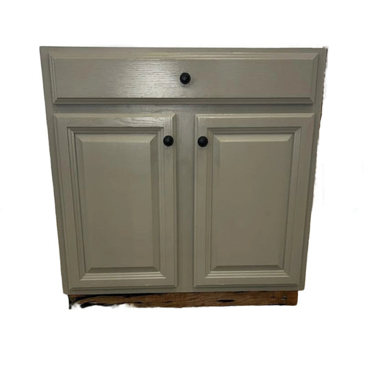 33" Cloud Gray Base Cabinet