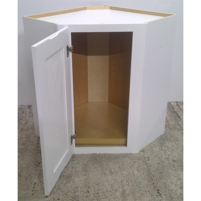 24" White Upper Corner Cabinet