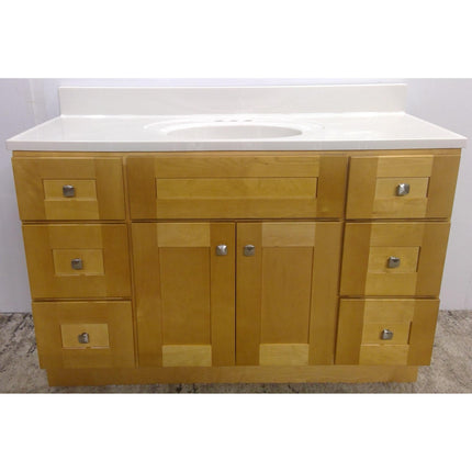 49" Bathroom Vanity with Cultured Marble Top