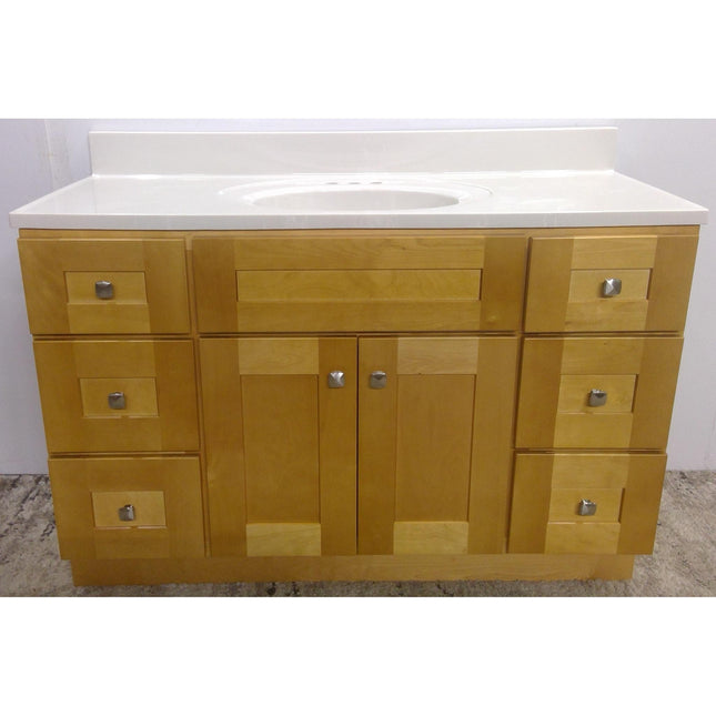 49" Bathroom Vanity with Cultured Marble Top