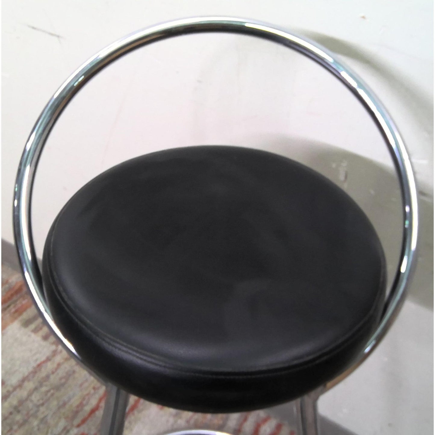 Black and Chrome Barstool