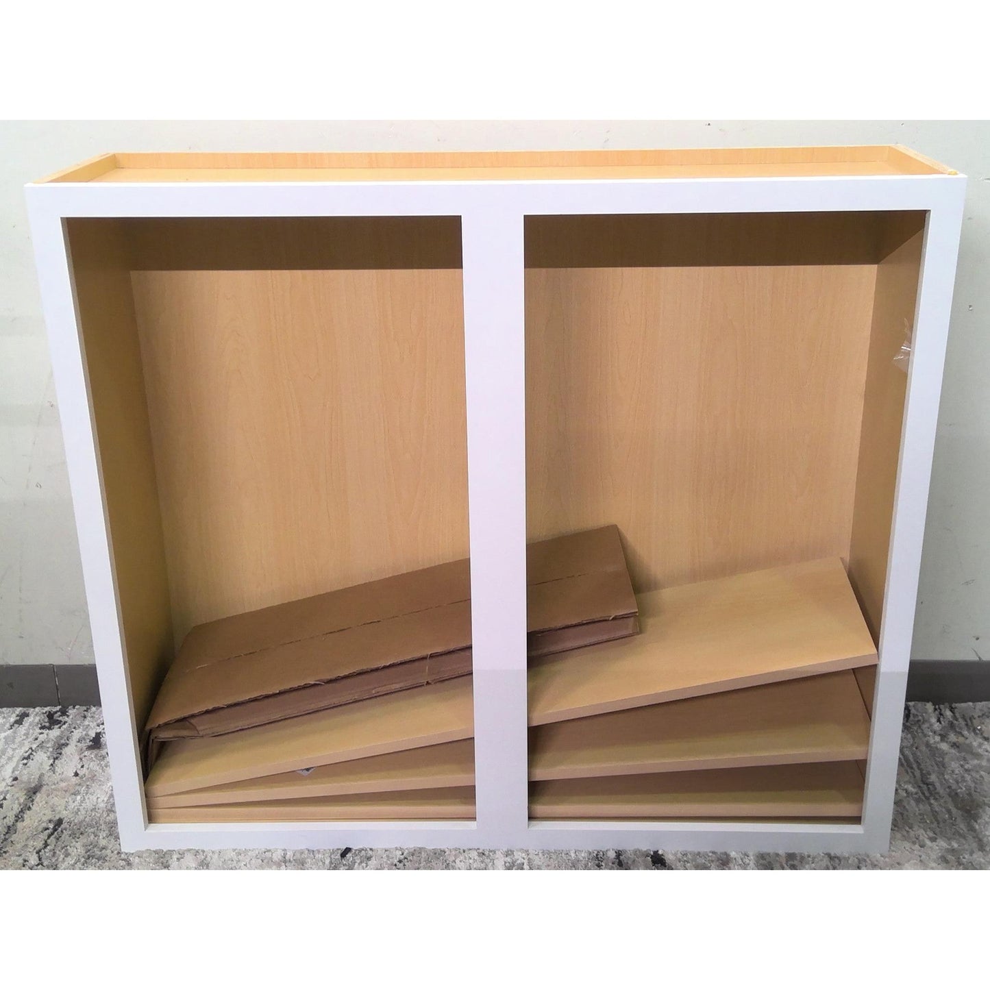 45" x 39" White Open Upper Cabinet