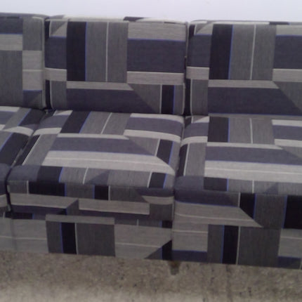 Three Piece Patterned Sectional Sofa