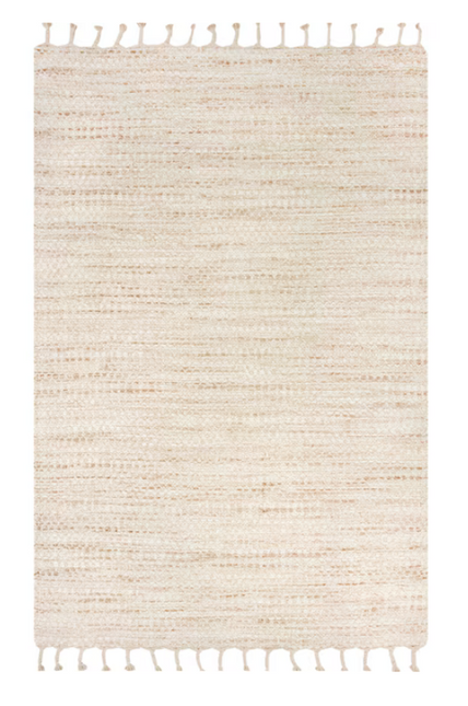 5-ft x 7.5-ft Natural Linen Indoor Area Rug
