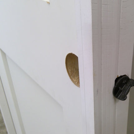 24 X 80 Prehung White Two Panel Door With Thin Frame