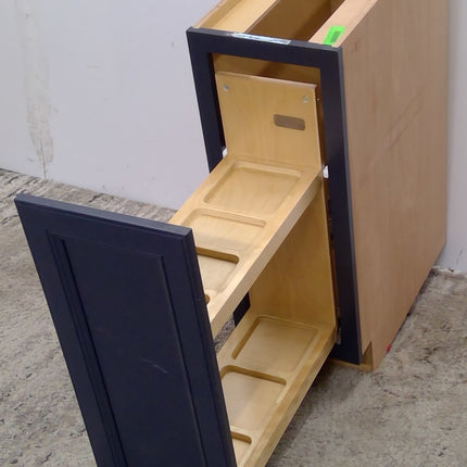 12" Blue Pullout Organizer Base Cabinet
