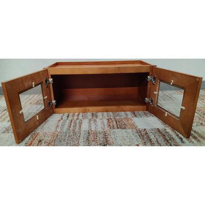 27" Glass Door Upper Cabinet RTA