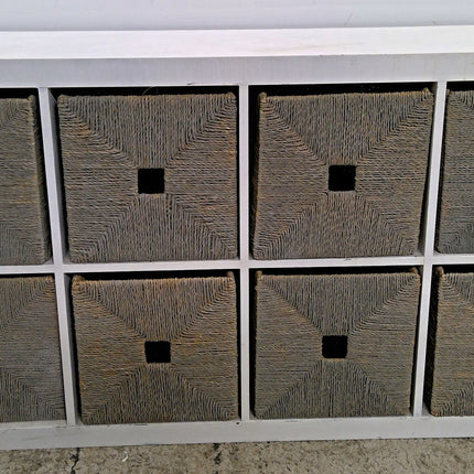 White 8-Cube Shelving Unit