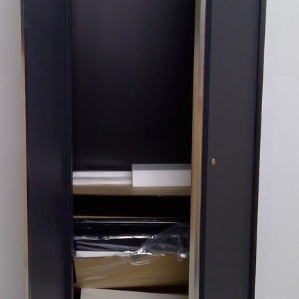 30" Black and Gray Steel Storage Locker