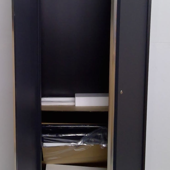 30" Black and Gray Steel Storage Locker