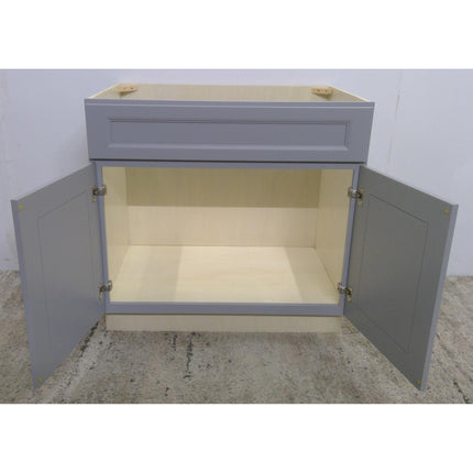 36" Gray Plywood Sink Base Cabinet (Added 07/31/2026)