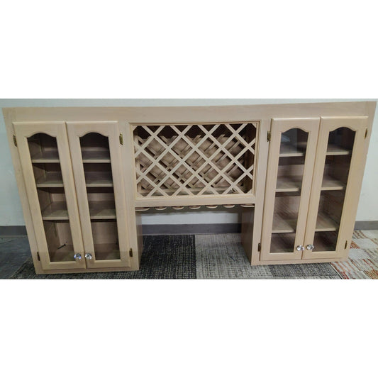 83" Upper Cabinet with Wine Rack