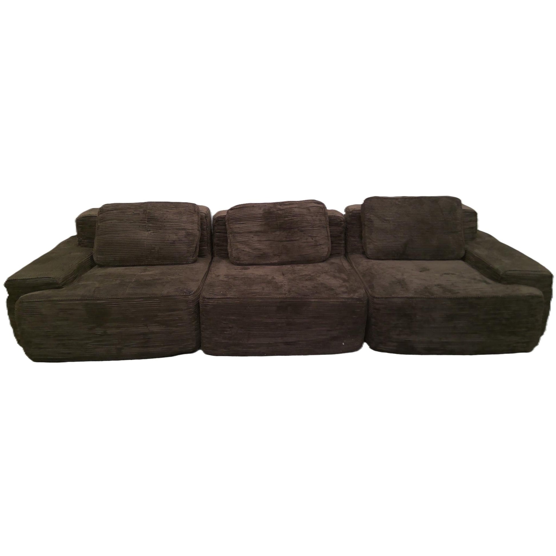 120" Modular Corduroy Sectional Sofa