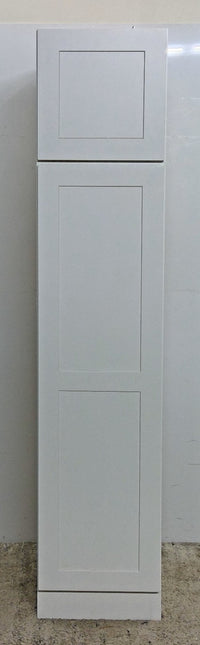18" x 84" White Pantry Cabinet with Pullout Shelving