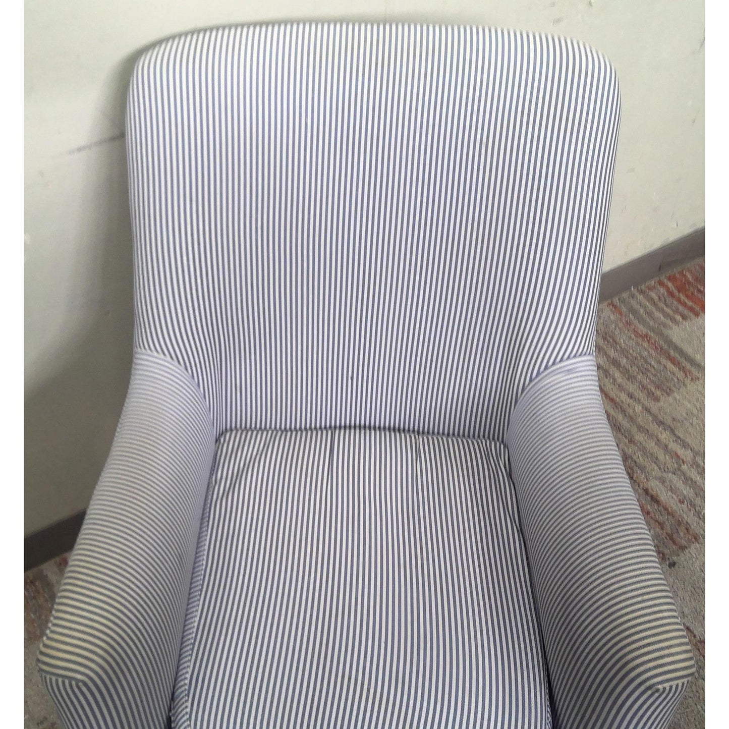 Striped Stuffed Office Chair