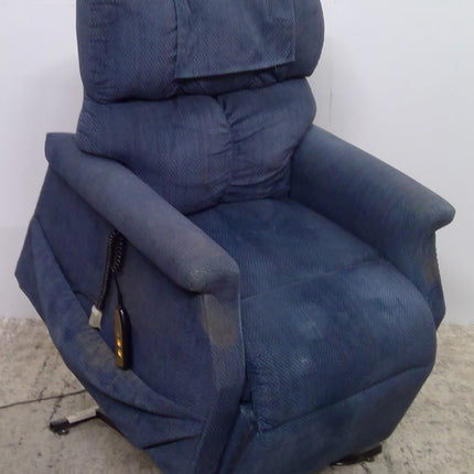 Blue Power Lift Recliner Chair Electric Motorized Living Room Comfort