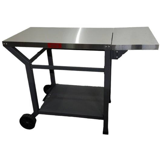 Stainless-Steel Grill Cart, front