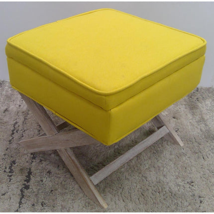 Yellow Storage Ottoman