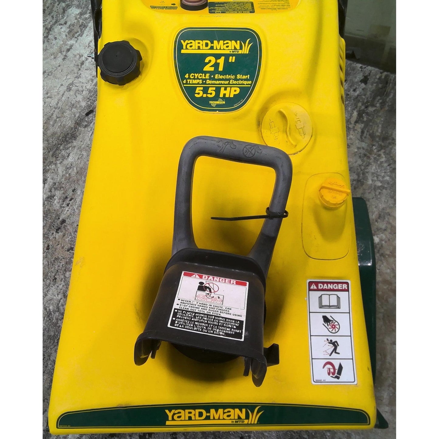 21" Yard Man Gas Snow Thrower