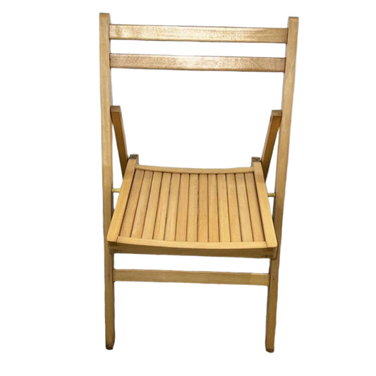 Slatted Wood Folding Chair