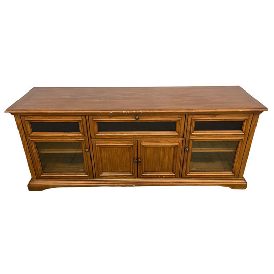 Brown Wooden TV Stand