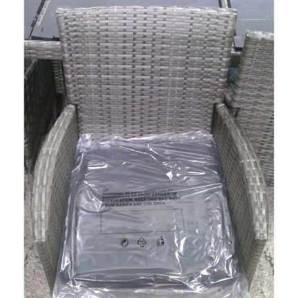 8-Seat Outdoor Gray Wicker Dining Set (Added 07/29/2026)