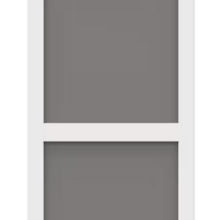 White Reversible Screen Door 36x80 Solid Vinyl Single Hinged Entry