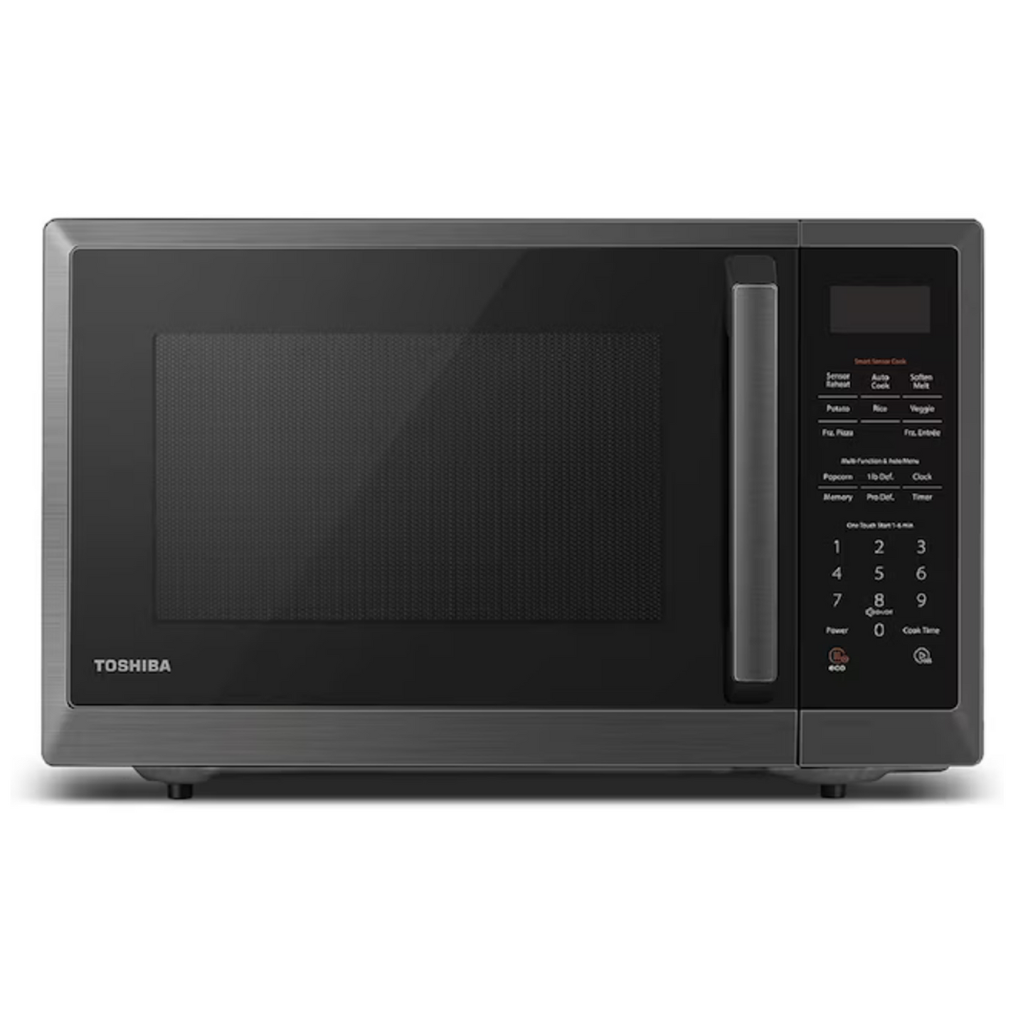 Toshiba 1.2-cu ft 1100 -Watt Countertop Microwave ( Black Stainless Steel )