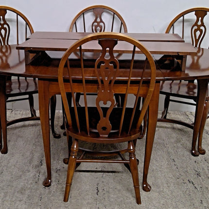 Wood Dining Table with 4 Chairs