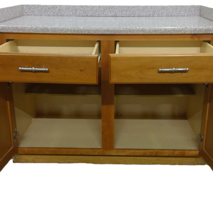 48" Base Kitchen Cabinet with Cultured Marble Countertop