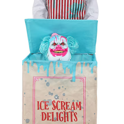 Haunted Living 6-ft Motion Activated Ice Scream Skeleton Animatronic
