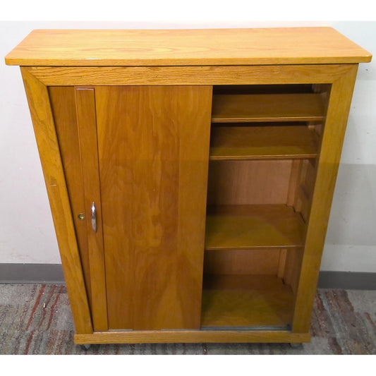 Rolling Wood Cabinet